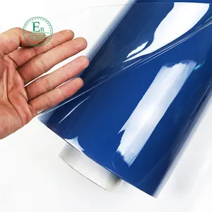 Rollo de PVC transparente para parabrisas, película transparente suave con pegamento, color de voltaje, paraguas de cristal suave, alfombrilla de mesa