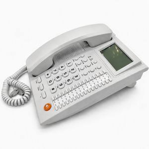 Téléphone filaire professionnel avec identification de l'appelant et haut-parleur, 32 touches de mémoire à une touche, écran LCD, téléphone de bureau longue portée - Product Image 1