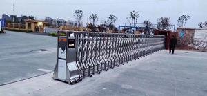 Portails en aluminium de style moderne, portails automatiques motorisés pour allée, portails coulissants rétractables pliables avec moteur, portails de sécurité de qualité - Product Image 4