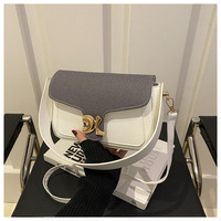 Nuevo Bolso de Mano de Estilo Coreano 2025, Moderno y Sencillo, con Colores Contrastantes, Bolso Cruzado Retro Informal, Bolso Cuadrado Pequeño para Mujer