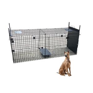 Cage <span class=keywords><strong>à</strong></span> chien pliable robuste, piège <span class=keywords><strong>à</strong></span> <span class=keywords><strong>loup</strong></span>, piège <span class=keywords><strong>à</strong></span> renard, grande cage <span class=keywords><strong>à</strong></span> chien pour la lutte contre les animaux - Product Image 2