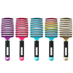 Brosse à cheveux Fengjin Rainbow avec dégradé <span class=keywords><strong>pastel</strong></span>, brosse à cheveux démêlante <span class=keywords><strong>pour</strong></span> cheveux bouclés, brosse à cheveux démêlante <span class=keywords><strong>pour</strong></span> cheveux secs et mouillés, peigne à ventilation <span class=keywords><strong>pour</strong></span> le coiffage - Product Image 6