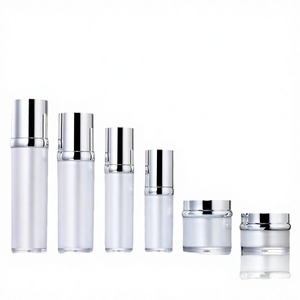 Envase de Lujo para Crema de Ojos, PET Blanco Vacío, con Bomba Pulverizadora Plateada, 30g 50g 30ml 50ml 100ml, Frasco Cosmético - Product Image 3