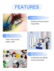 Rollo de alta velocidad de 60cm, máquina impresora de película UV DTF, pegatinas de transferencia de 4 cabezales para botellas, pequeñas empresas, nueva condición, 1 año - Product Image 5