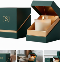 Boîte cadeau magnétique personnalisée pour bougies, pour les cadeaux de mariage, emballage de luxe pour les cadeaux de Noël