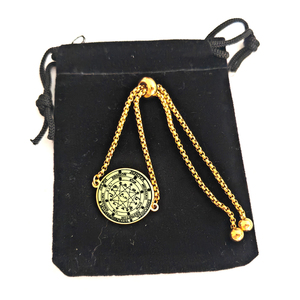 Süleyman'ın Büyük Pentagramı Lamen Yehova Mesih İmanuel Arpheton Tetragrammaton Muska Tılsım Takı Paslanmaz Çelik Bileklik - Product Image 5