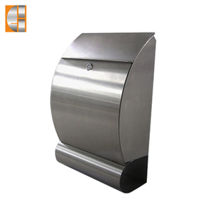 Steel Lockable Wall Mounted Post Box With Newspaper Holder