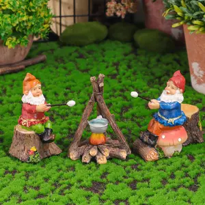 Micro paisagem decoração atacado jardim jardim jardim flor pote DIY decoração fada flor fada dinossauro pote resina artesanato