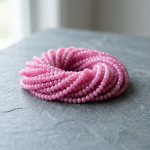 Beadsnfashion Zed Cut Tyre Beads 3x4mm Assorted Shape Pink Model MGB-158 DIY Jewelry <b>Bracelet</b> Necklace Earrings Making - Product Image 4