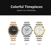 Haute qualité plus de temps hommes personnalisé pierre Quartz mode boîtier en acier inoxydable montre-bracelet japon Movt calendrier montre montres