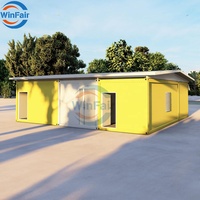 Maison Modulaire Préfabriquée Portable WinFair en Acier Léger, Type Hobbit, Abordable pour Dortoir de Chantier / Studio de Jardin
