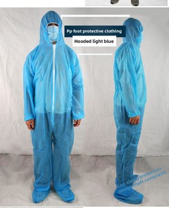 Disposable Waterproof Dust-proof Non-woven Spray-painted Isolation Protective Clothing Complete Set Hooded Work <strong>Clothes</strong> for Pig - Product Image 6