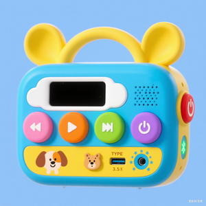 Haut-parleur NFC de conception OEM/ODM avec figurines, contrôlé par application, machine Wi-Fi, lecteur audio raconteur de contes, similaire à Tonie/<span class=keywords><strong>Yoto</strong></span> - Product Image 1