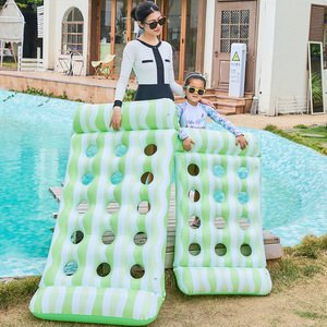 KELUKEYA <b>Inflatable</b> <b>Floating</b> Raft Striped PVC Large Small For <b>Pool</b> Water Play Kids Adults - Product Image 4