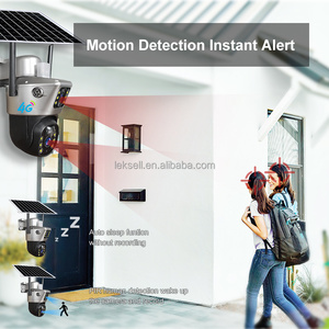 Kamera CCTV Tenaga Surya V380 Wireless 4G WIFI 6MP PTZ Zoom PIR Alarm Keamanan Luar Ruangan Hemat Daya - Product Image 4