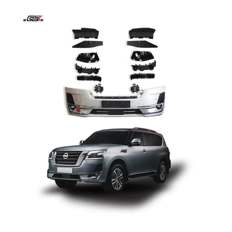 Kits de conversión GBT Y62 Patrol parachoques delantero accesorios de actualización piezas de lámpara antiniebla para 2020 Nissan Patrol y62 modelo