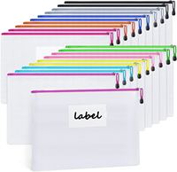 Pochette de rangement à fermeture éclair pour documents, pochettes A4 en plastique en maille pour documents, sacs de rangement à fermeture éclair pour l'école et le bureau