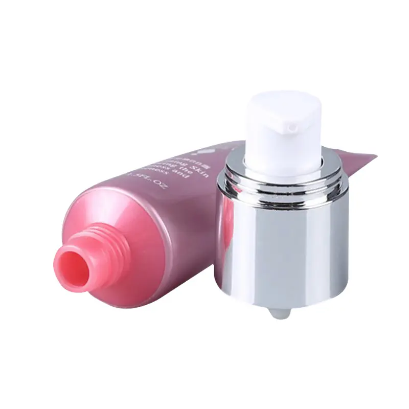 High quality 10ml 15ml 20ml 30ml empty plastic cosmetic soft tube with plastic cream pump