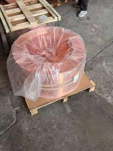 Bande de cuivre rouge étirée non alliée ELEN H62 en rouleau, 59%-99,9% Cu, origine Shandong, service de pliage, décoration, largeur 10-400mm - Product Image 3