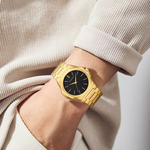 Reloj de Cuarzo para Hombre HANNAH MARTIN con Correa de Acero Inoxidable, Juego de Reloj para Regalo con Caja, 6.8MM Ultra Delgado, Montre Pour Homme - Product Image 2