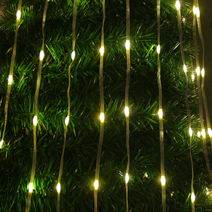Guirlande lumineuse féerique à piles USB IP65 étanche pour extérieur, 300 LED, en fil de cuivre, effet queue de cheval, pour Noël, à intensité variable - Product Image 1