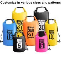 Échantillon gratuit Ocean Pack en gros 2L 3L 5L 10L 15L 20L 30L Sac étanche en PVC Sac à dos étanche