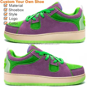 1 çift özel kaykay ayakkabı en çok satan fabrika özel Sneaker Logo tasarım erkek spor ayakkabıları düşük erkek basket topu ayakkabı