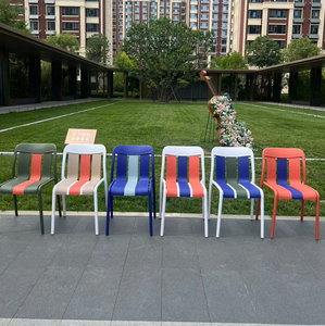 <span class=keywords><strong>Chaise</strong></span> de <span class=keywords><strong>jardin</strong></span> en plastique PP moderne et confortable, multicolores, <span class=keywords><strong>sans</strong></span> accoudoirs, pour la maison, le bureau, la cuisine, la salle à manger - Product Image 2