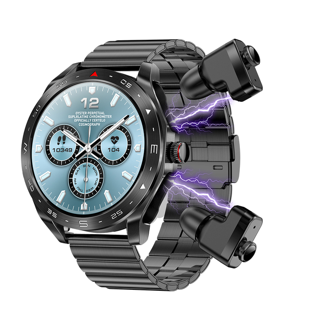 2026 T95 Health Monitoring 2 in 1 Smart Watch with TWS Earbuds Waterproof 1.52 Inch Relojes Headphones Smartwatch for Men