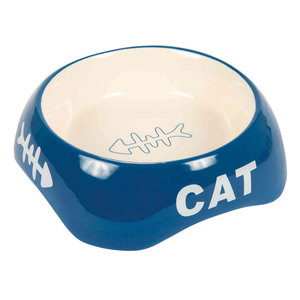 Comedero de Cerámica para Gatos 0.2 L 13 Cm Rojo con Diseño de Espina de Pescado - Product Image 3