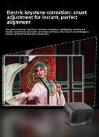 Mini projecteur de cinéma maison intelligent 1080P Haute Définition Correction Trapézoïdale 300 Lumens Portable Prêt pour la 3D Stéréo HIFI Android