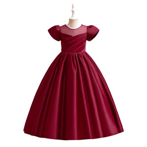 MQATZ abito da ballo formale da ragazza a-collo a maniche corte <span class=keywords><strong>abbigliamento</strong></span> alla moda estivo per bambini di <span class=keywords><strong>8</strong></span> <span class=keywords><strong>anni</strong></span> LP-285 - Product Image 5