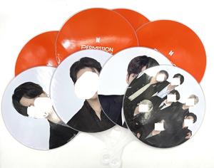 Abanico de Mano de Plástico con Impresión Personalizada de Alta Calidad con Logotipo de Kpop <span class=keywords><strong>Jungkook</strong></span> Jimin btsJHOPE PP Fan - Product Image 1