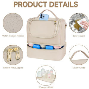 Bolsa Portátil para Extractor de Leche Materna, Bolsa Térmica Aislada para Biberones, con Paquete de Hielo, Bolsa de Almacenamiento para Leche Materna - Product Image 6