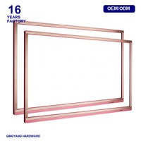 Cadre en profilé d'aluminium sur mesure, usiné avec précision par CNC, boîtier d'affichage, écran tout-en-un