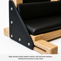 MJD M301A Pilates Ladder Barrel en bois de chêne, durable, écologique, sûr, portable, équipement de fitness et de santé, boîte en bois pour studio de Pilates