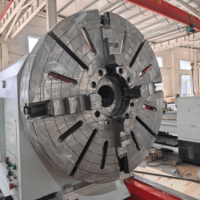Tour CNC robuste Yade 755, largeur de guidage élevée, niveau de sécurité élevé, CW611125*5000, machine de tournage horizontale pour métaux, 4 postes à outils