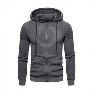 Sudadera con Capucha Premium de Algodón y Forro Polar con Cremallera Completa para Hombre, Logotipo Personalizado, Venta al por Mayor, Servicios OEM - Product Image 1