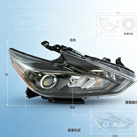 Ensemble de phares à LED DRL pour Nissan Altima 2016-2018, côté gauche/droit, remplacement de phare OEM 260109HS3B 260609HS3B