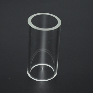 Tubo di quarzo sottovuoto trasparente in silice fusa - Product Image 1