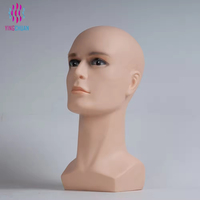 Cabeza de Maniquí Masculina de PVC para Exhibición de Pelucas, en Oferta
