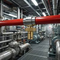 Buse d'incendie marine en laiton DN15 1/2 po pour cabine de machine de navire, tête directionnelle résistante à la pulvérisation de sel DFPT16/180 pour la suppression d'incendie SOLAS