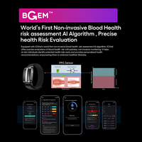 JCVital V6 Noir Télémédecine Ecg Smart Band Senior Sim Fitness Bracelet Smartband GPS Smart Bracelet avec Esim Wearable Device