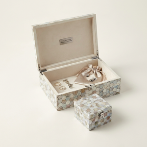 Rectangular <b>Storage</b> <b>Box</b> set With <b>Lid</b> Minimalist Design <b>Storage</b> For Jewelry Hinged Cover Marble Effect Resin Patterned Exterio - Product Image 1