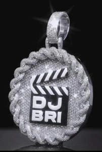 Colgante de Letra para Hombre de Alta Calidad con Moissanita VVS y Cadena Personalizada que Brilla en la Oscuridad, Amuleto Fino de Hip Hop, Joyería de Plata 925, Regalo - Product Image 3