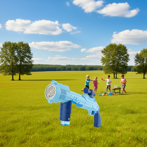 Pistola de Burbujas Tipo Rifle Eb de 10 Orificios y 16 Pulgadas con Luz y Sonido para Niños, Juego al Aire Libre, 36/2/18 Piezas/C - Product Image 2