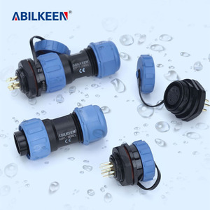 3 pin IP68 hàng không cắm ổ cắm với khuỷu tay mặt bích ghế 13A/5A/3A thông tư hàng không nối cho cung cấp điện - Product Image 4