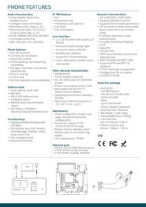 IP <strong>Phone</strong>, 2 <strong>VoIP</strong> Accounts. 2.3-Inch Graphical Display. Dual-Port 10/100 Ethernet, 802.3af PoE, Power Adapter Included - Product Image 4