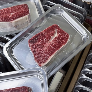 Nhà Máy Tùy Chỉnh Vỉ Bao Bì Thực Phẩm Khay Tinh Bột Ngô PP Nhựa Tươi Thịt Bít Tết Thịt Bò Khay Với Niêm Phong Phim - Product Image 5