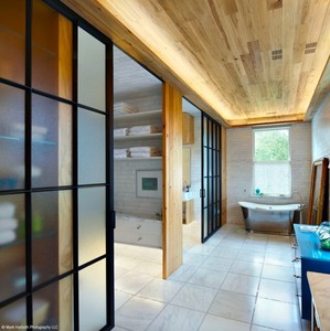 Tàng hình CửA Lùa hệ thủ-gia cố khung thép & PVC Hidden theo dõi với đa điểm an ninh khóa cho tủ quần áo - Product Image 5